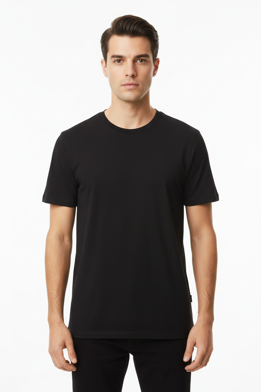 Male model in Black M&O