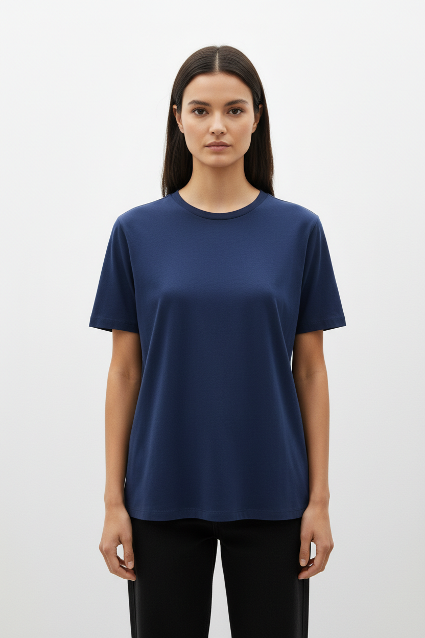 Female model in Blue Storm