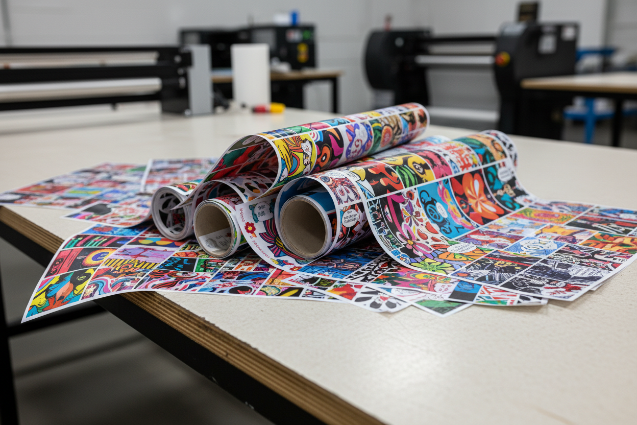 Partially Rolled DTF Sheets